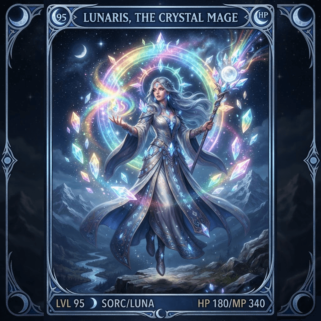 Lunaris, Crystal Mage